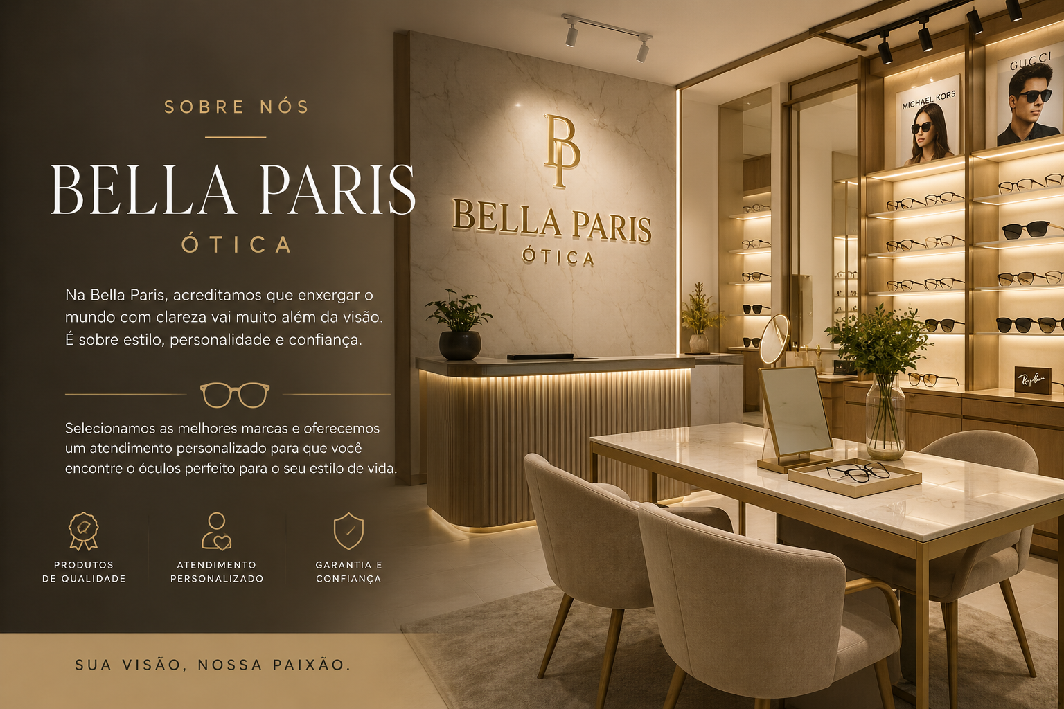 Sobre a Ótica Bella Paris